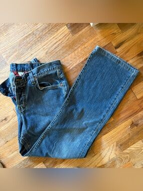Lucky Brand Women's Straight Jeans in Blue Denim Vintage Y2K